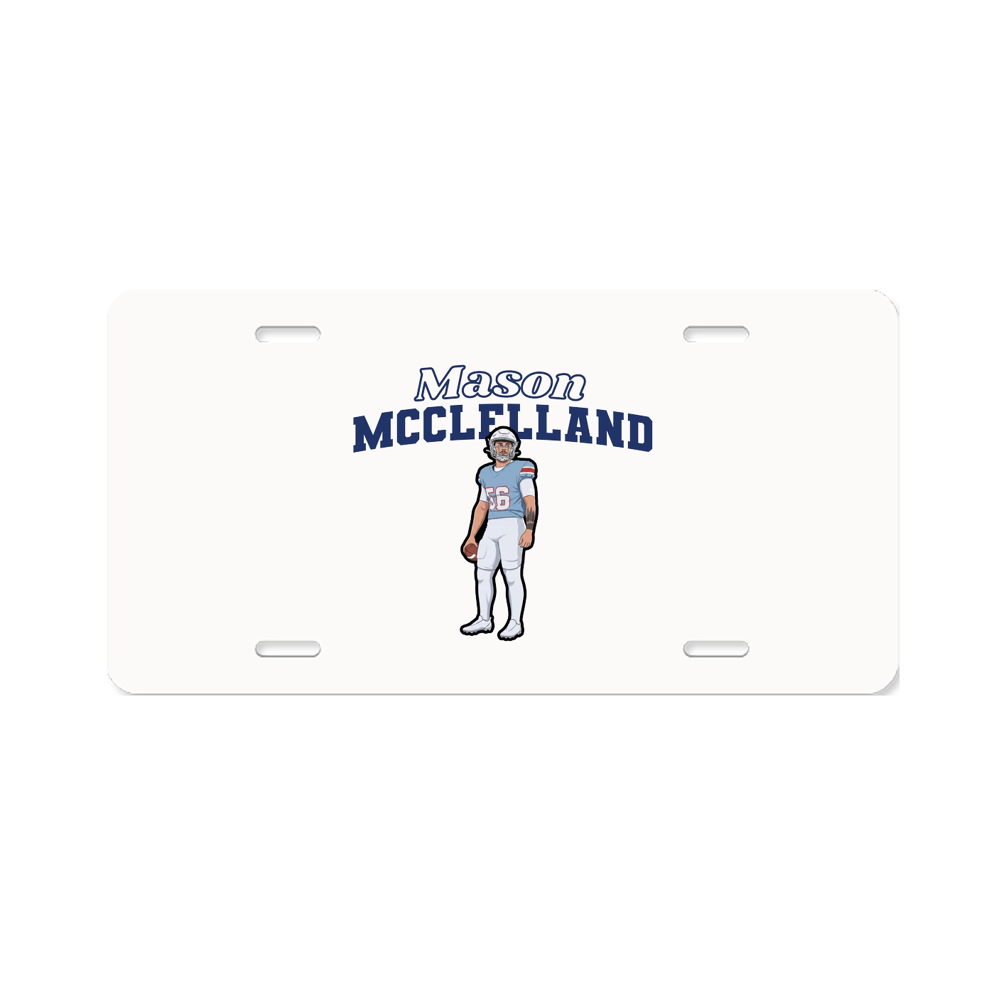 License Plate — Name Arch in Classic