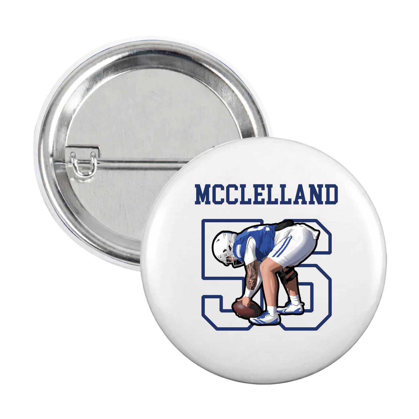Game Day Button — Shirsey in White