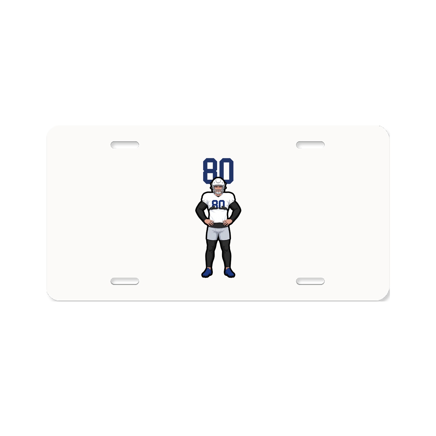 License Plate — Number Top in Classic