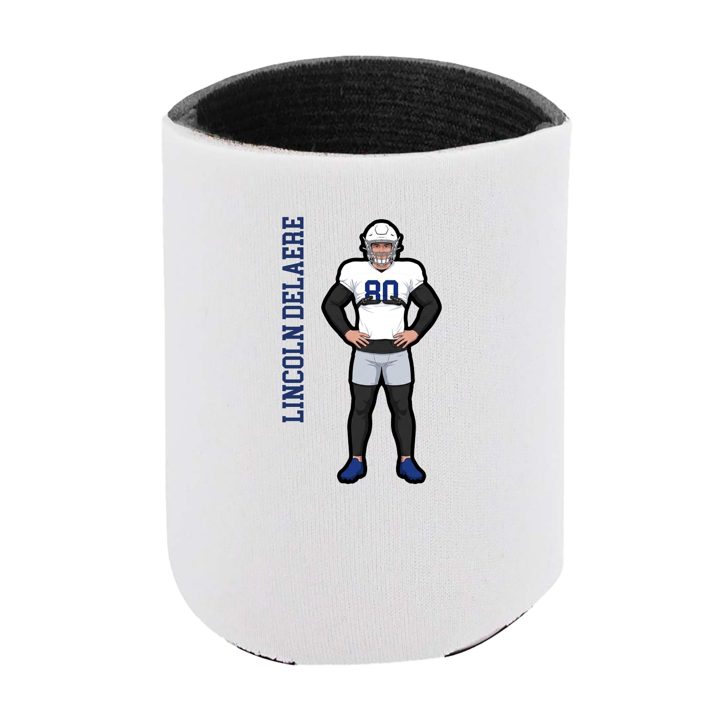 Can Holder — Name Vertical in White