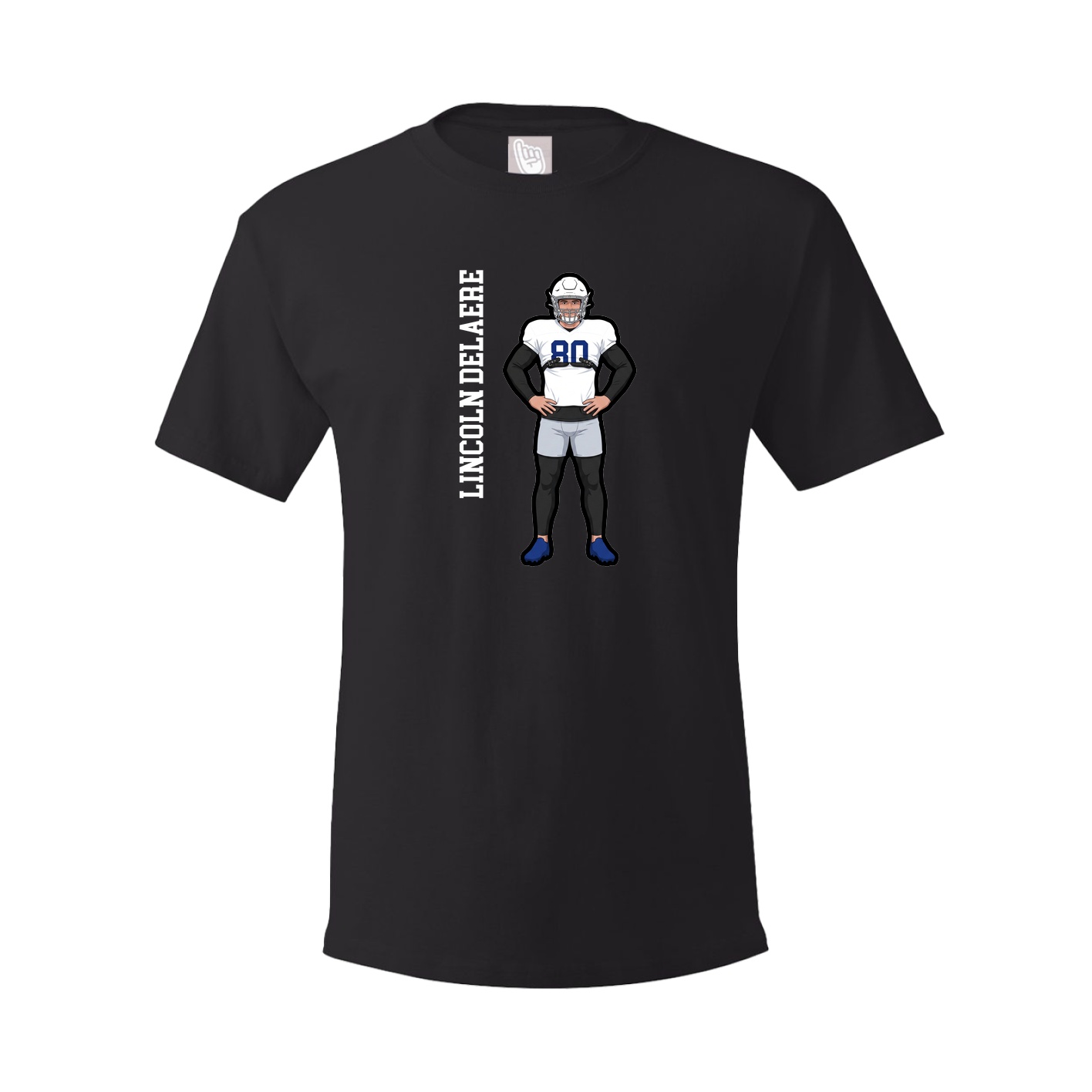 Tee — Name Vertical in Black