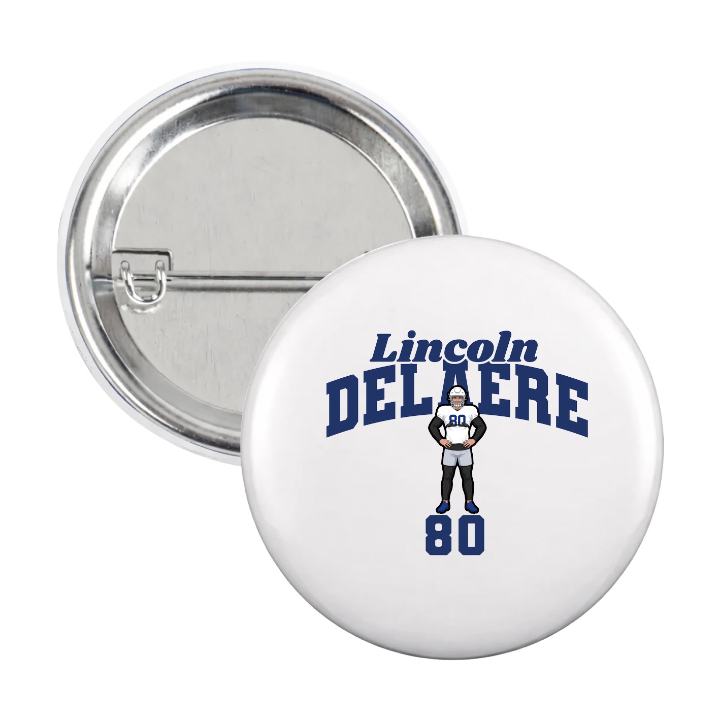 Game Day Button — Signature Arch in White