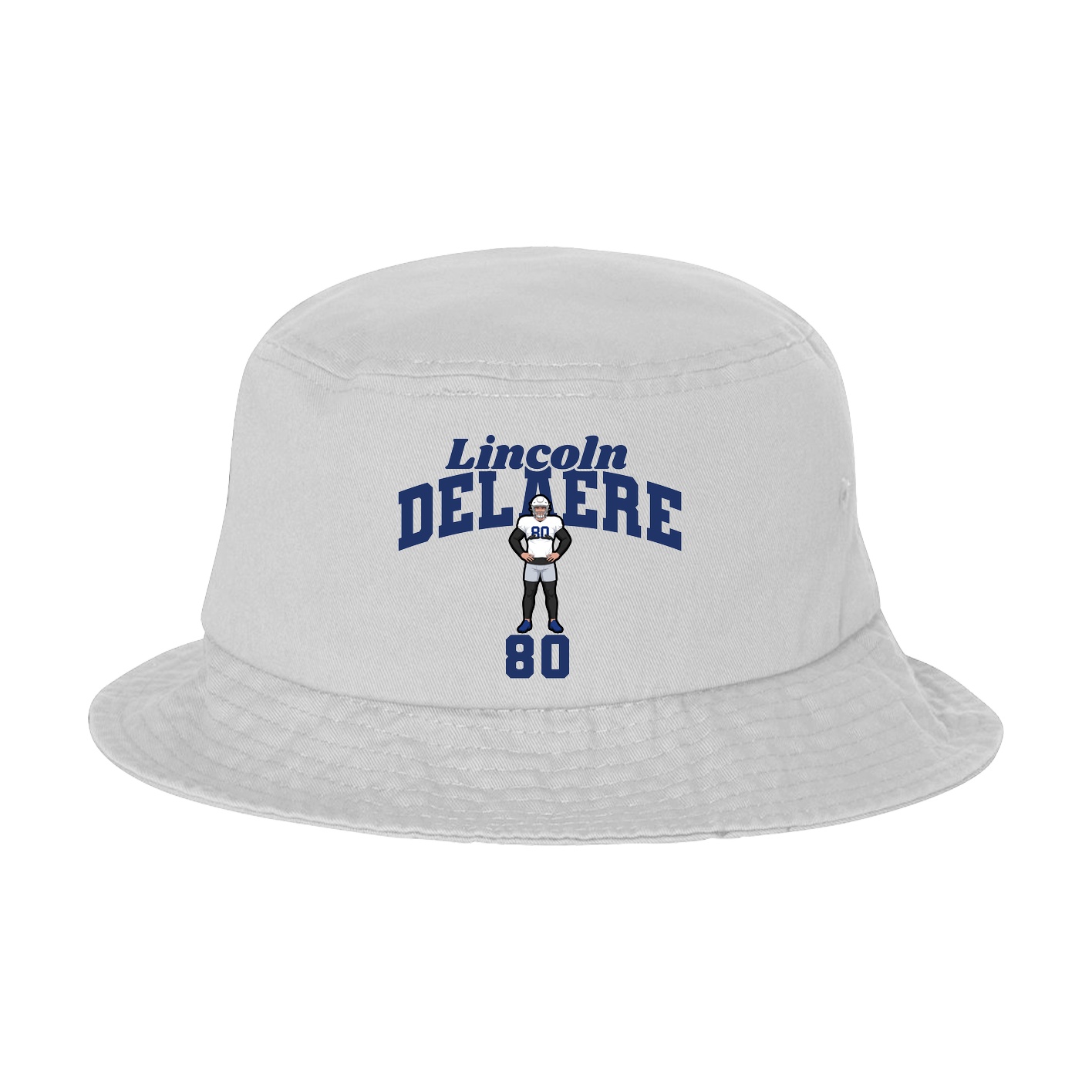 Bucket Cap — Signature Arch in White