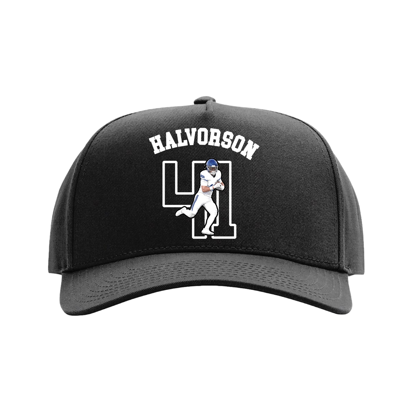 Full Fabric Five-Panel Champ Cap — Shirsey Arch in Black