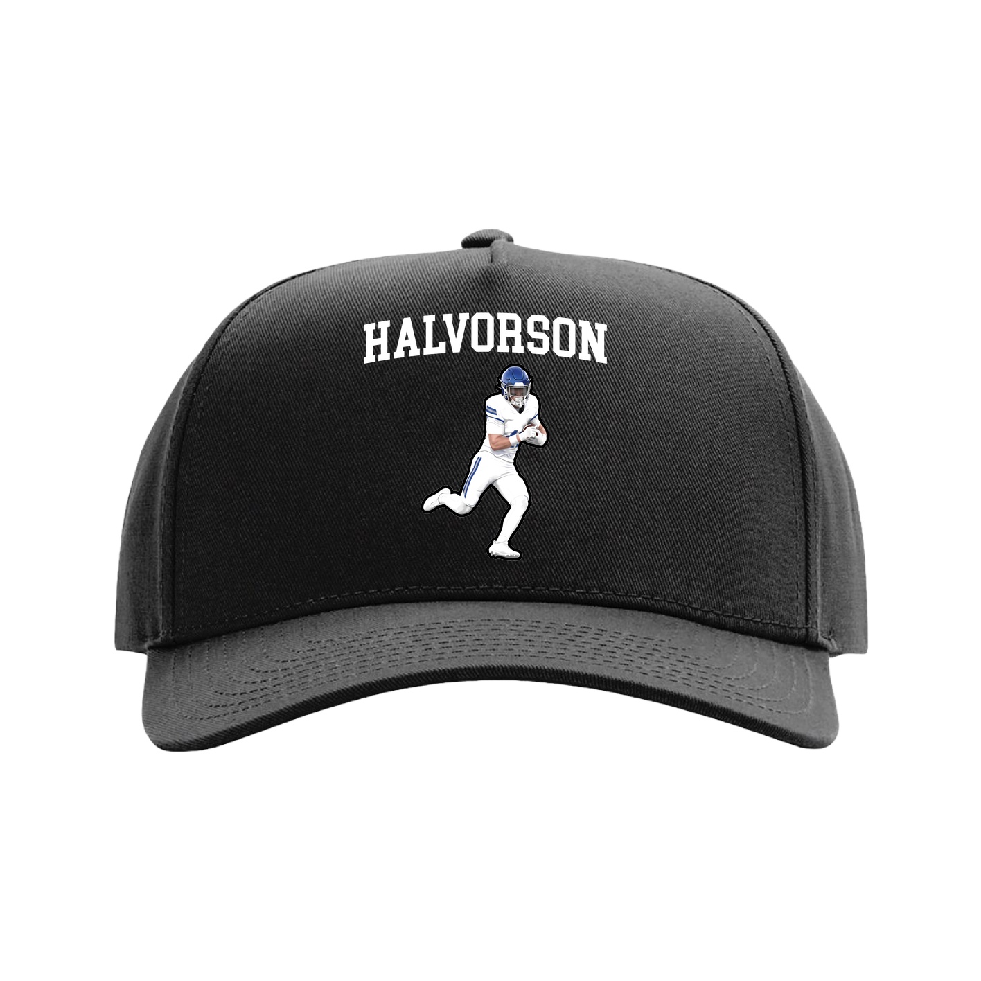 Full Fabric Five-Panel Champ Cap — Shirsey in Black