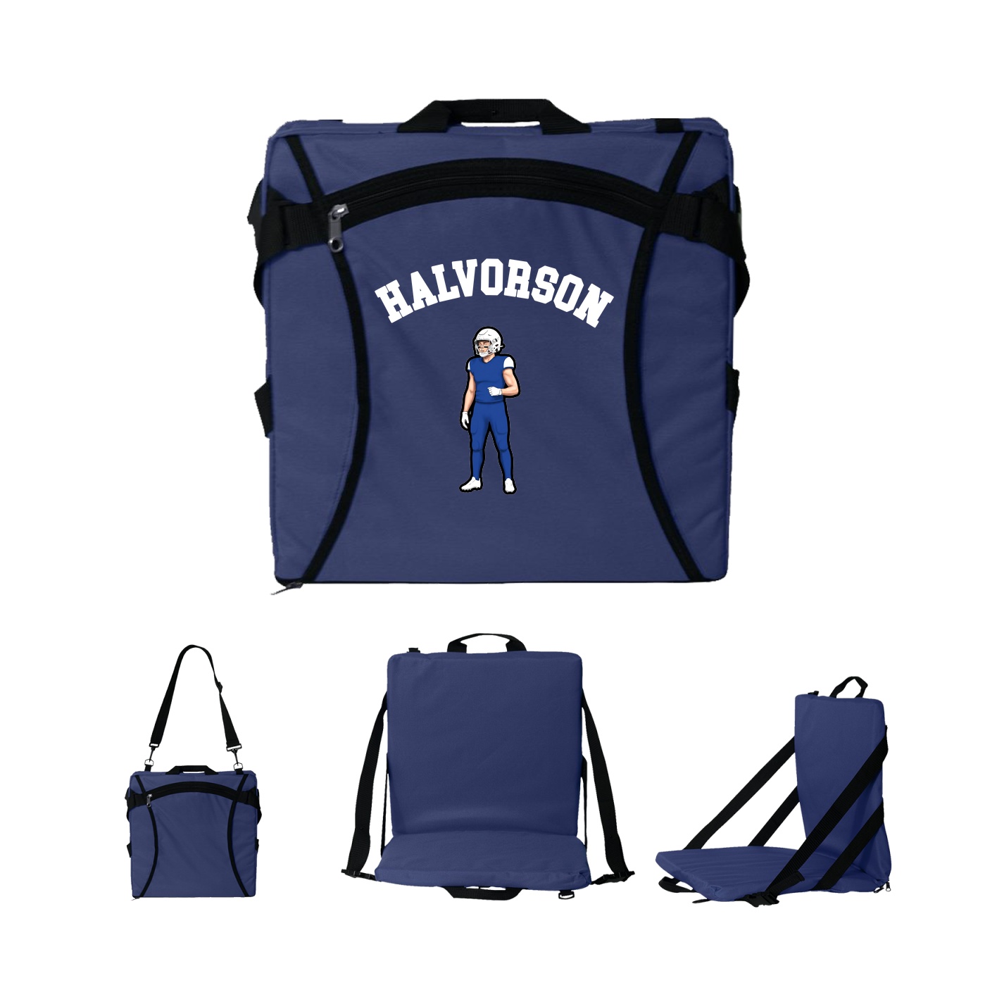 Folding Stadium Seat — Shirsey Arch in Navy