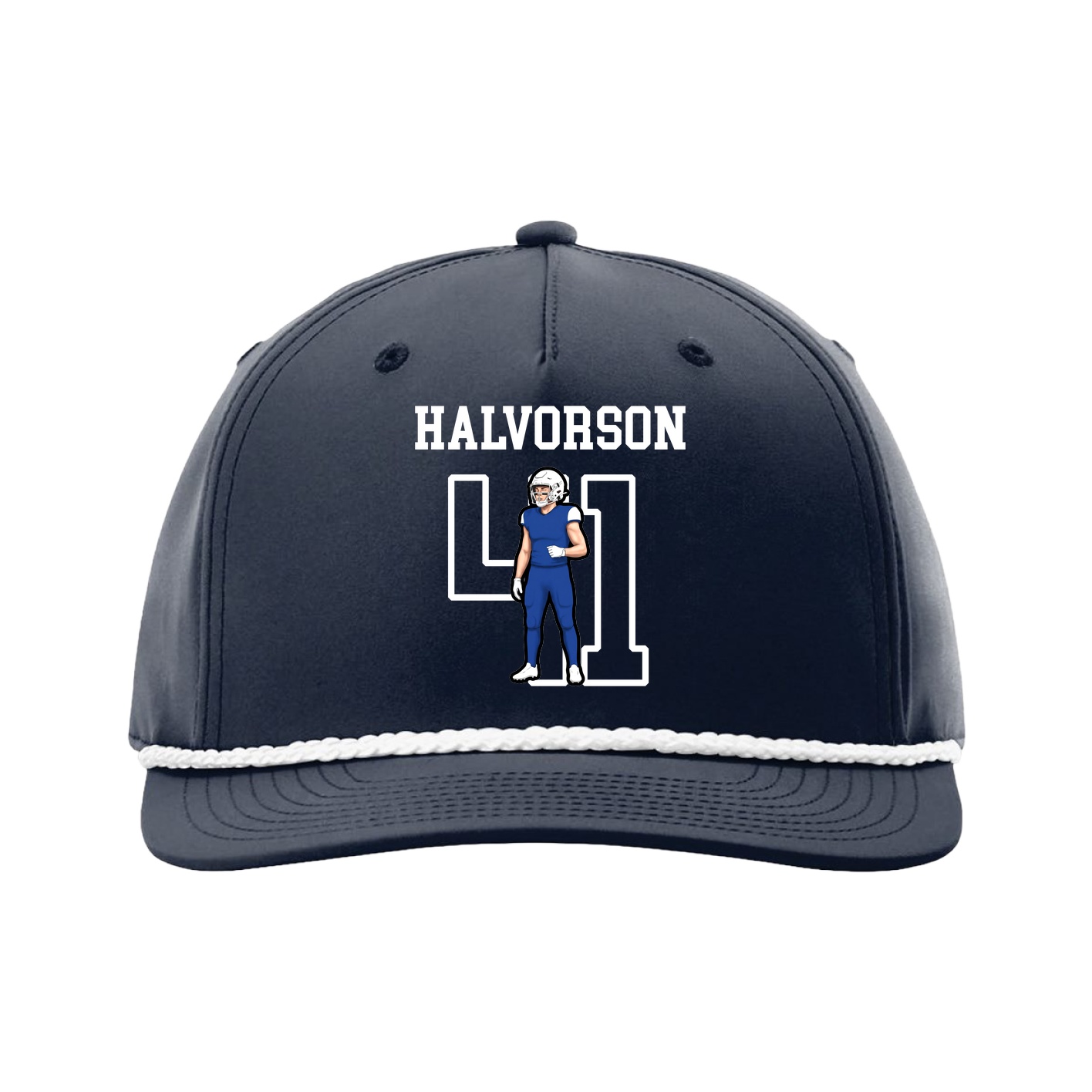 Five-Panel Classic Rope Cap — Shirsey in Navy