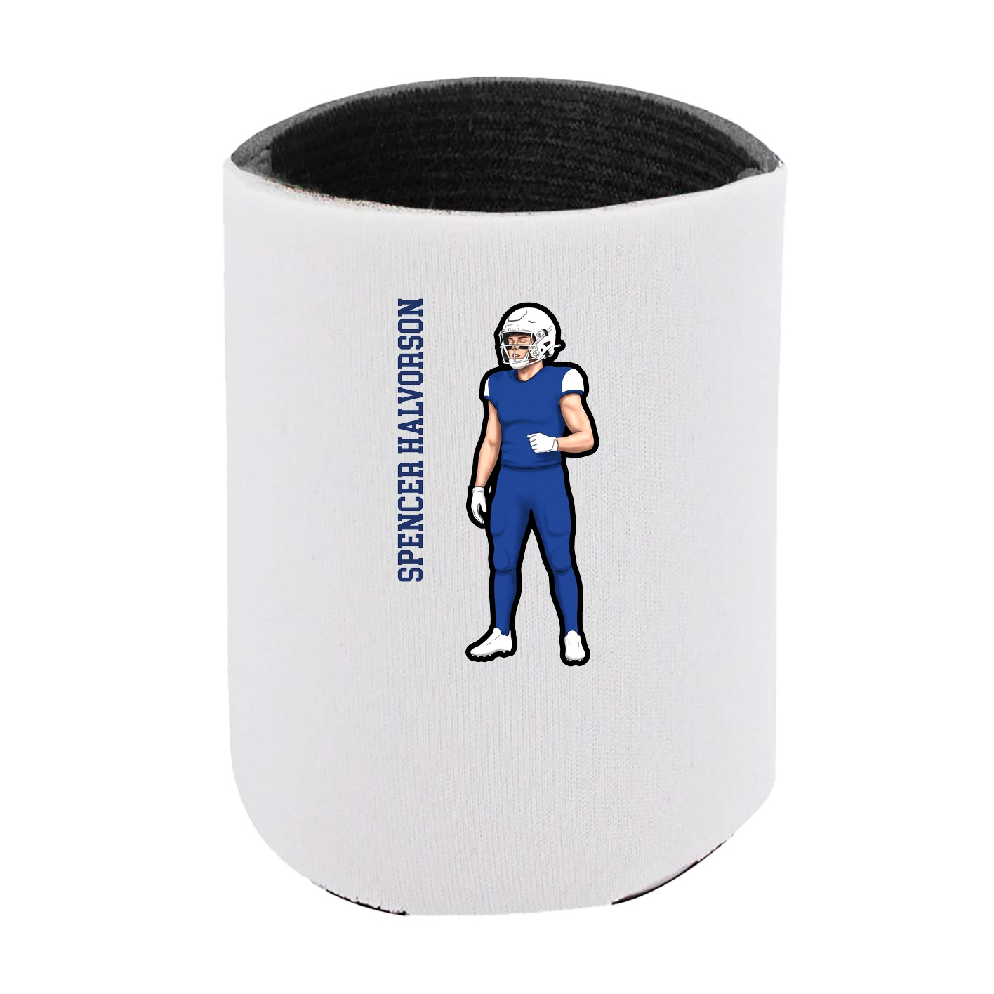 Can Holder — Name Vertical in White