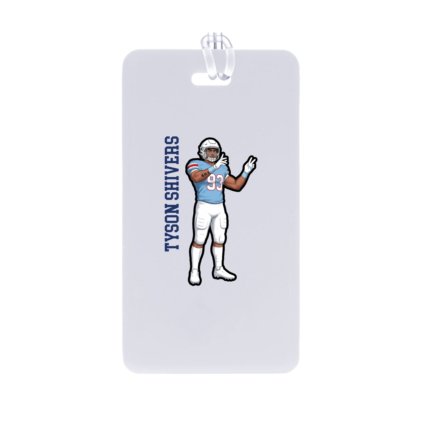 Bag Tag — Name Vertical in Classic