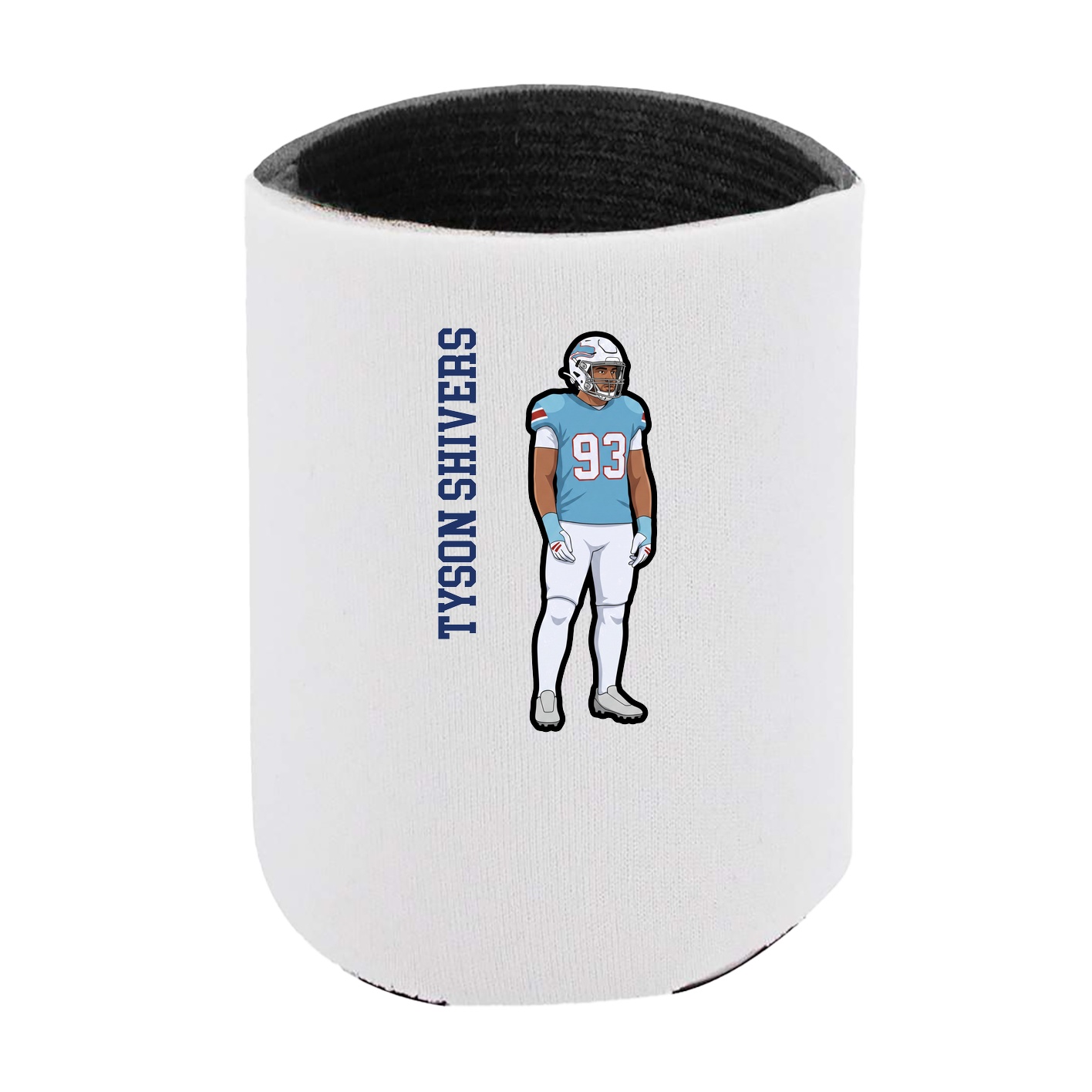 Can Holder — Name Vertical in White