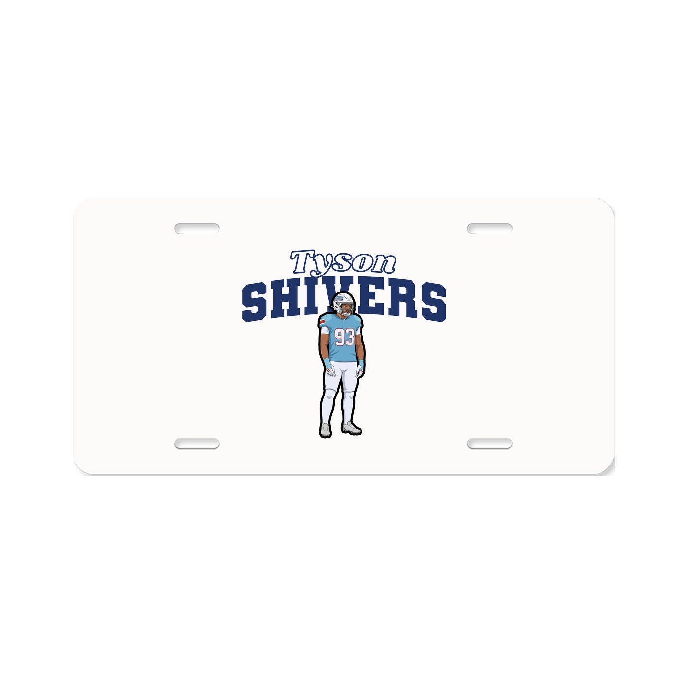 License Plate — Name Arch in Classic