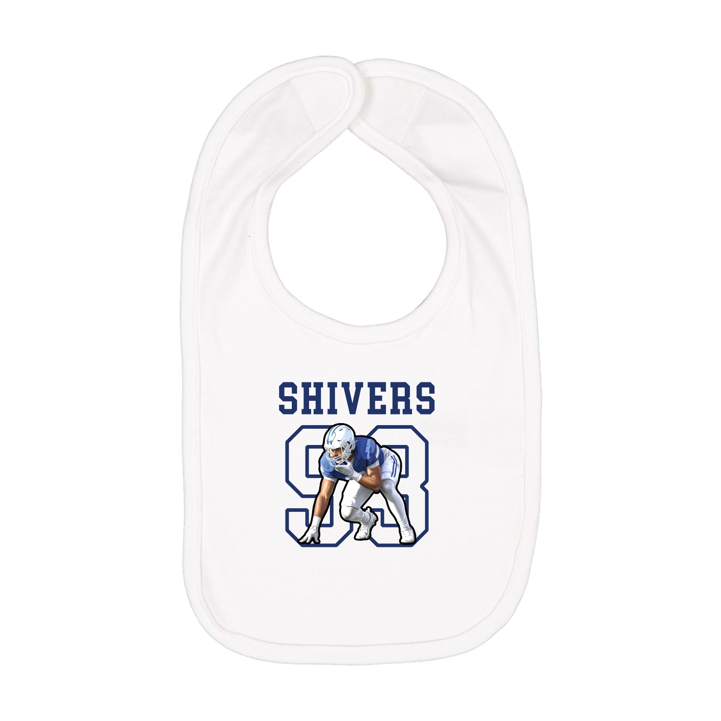 Infant Bib — Shirsey in White
