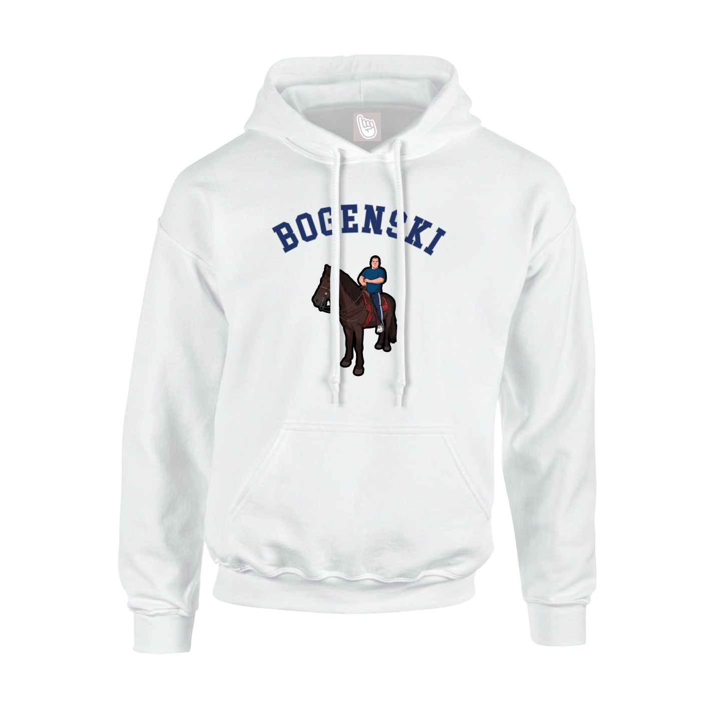 Youth Hoodie — Shirsey Arch in White