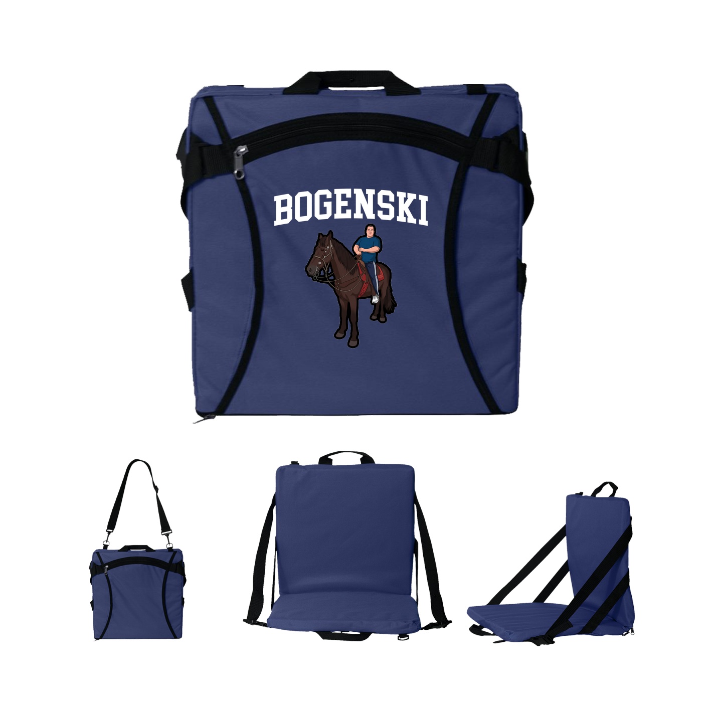 Folding Stadium Seat — Shirsey in Navy