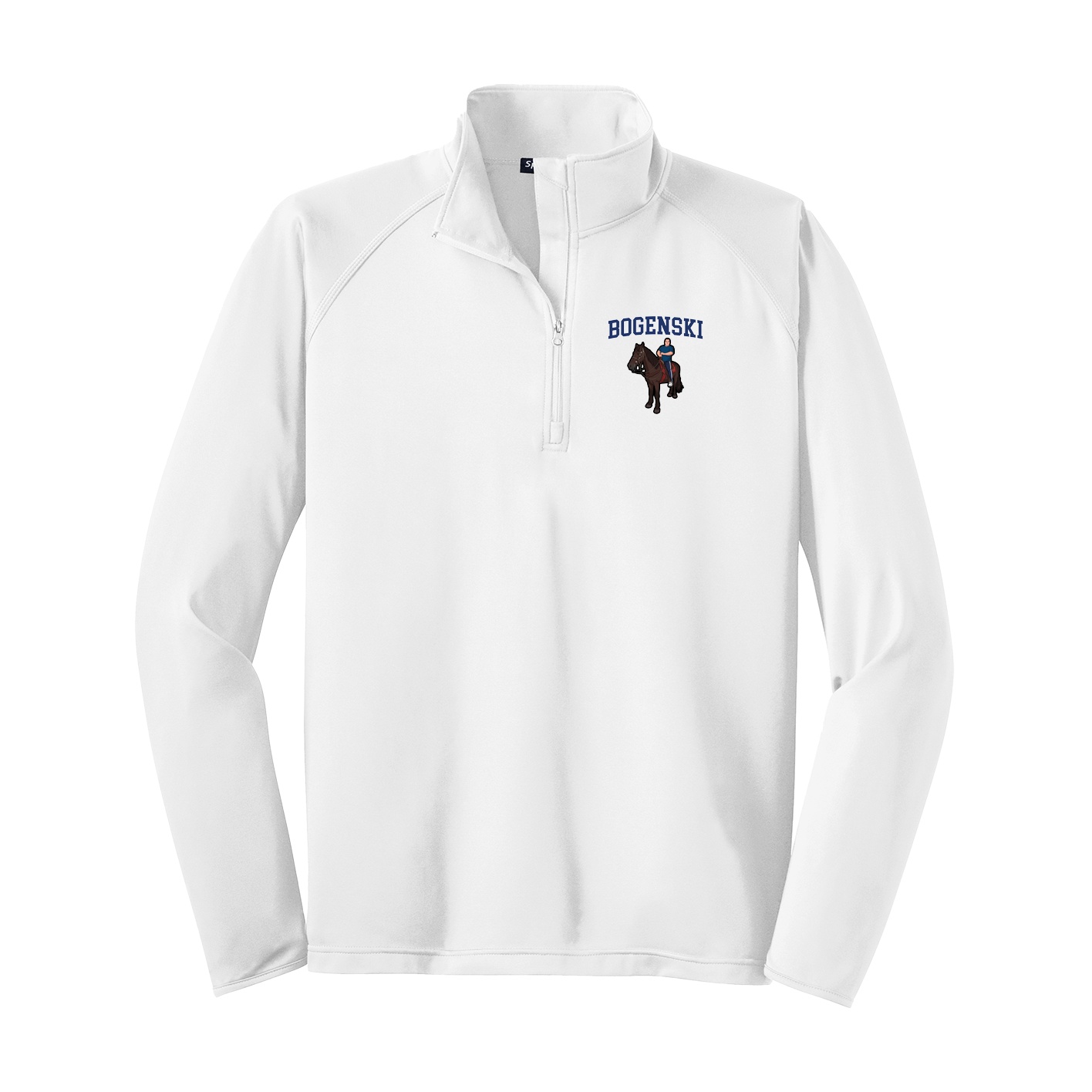 Q-Zip Pullover — Shirsey in White