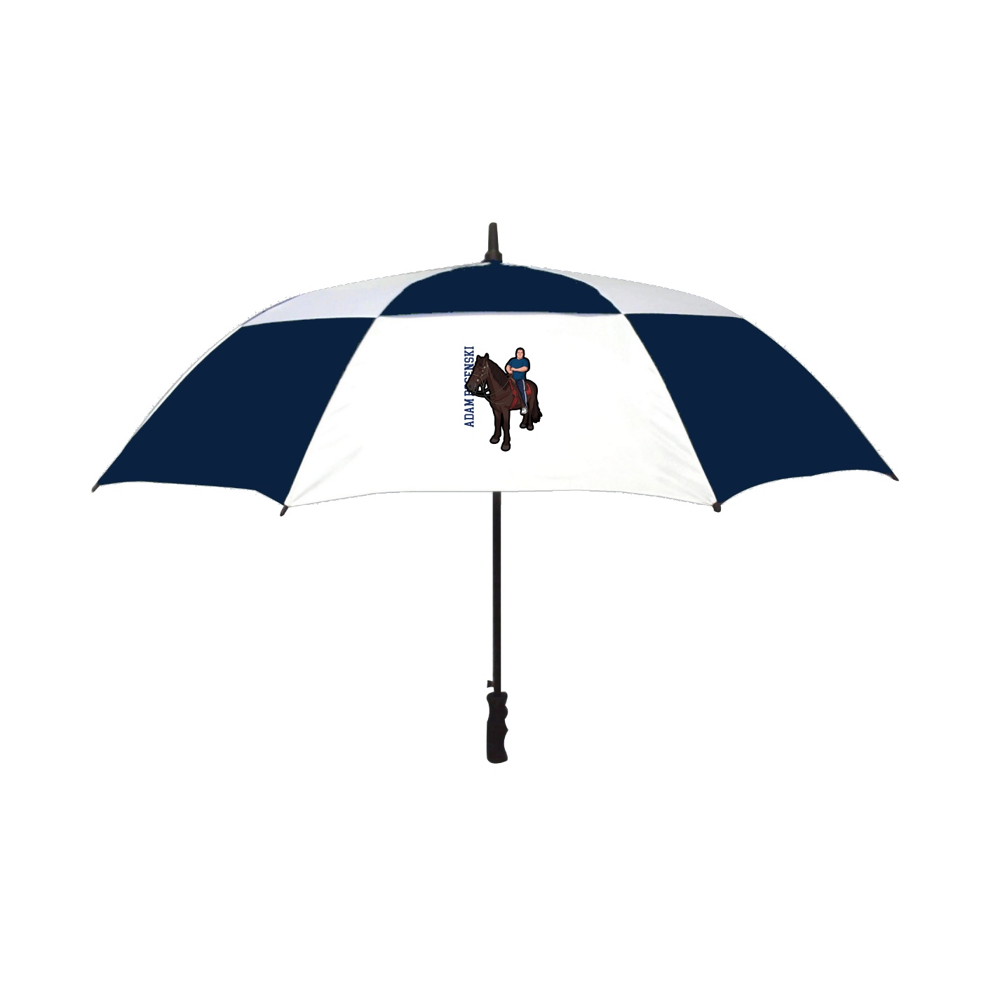 Golf Umbrella — Name Vertical in Navy