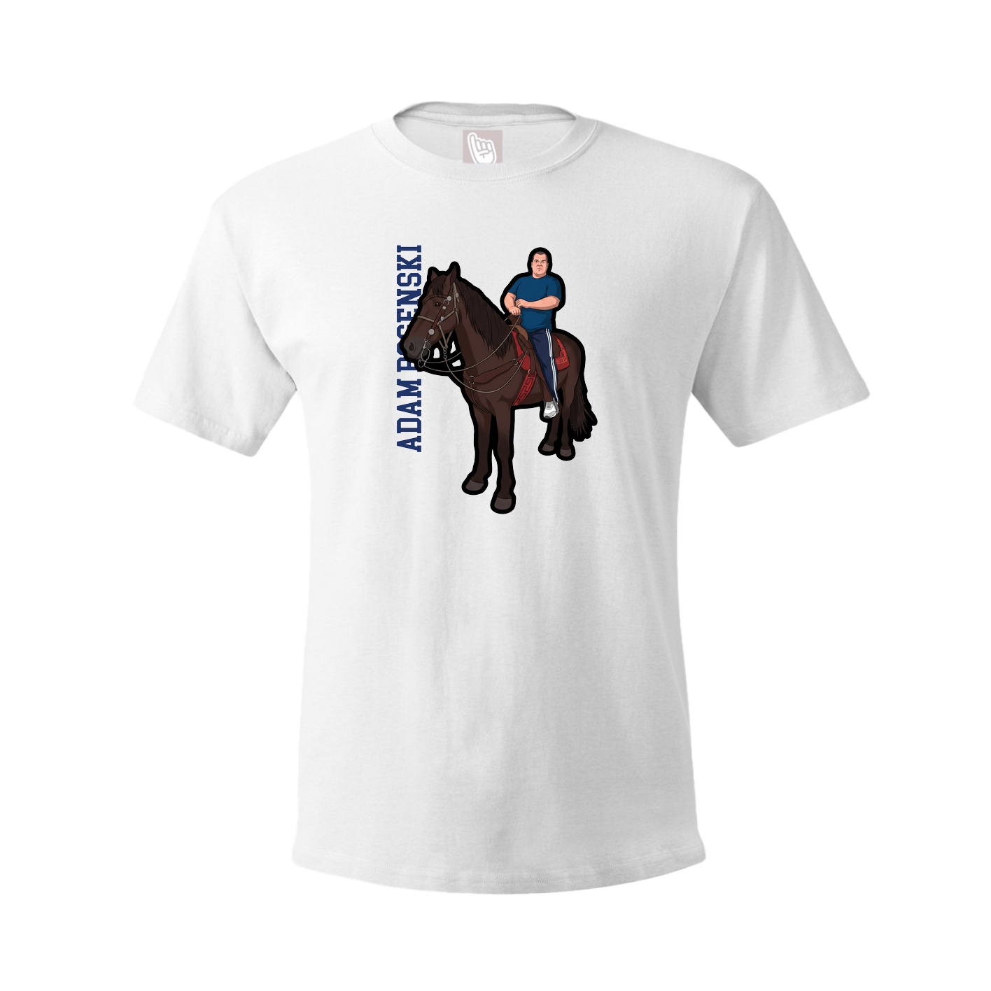 Tee — Name Vertical in White