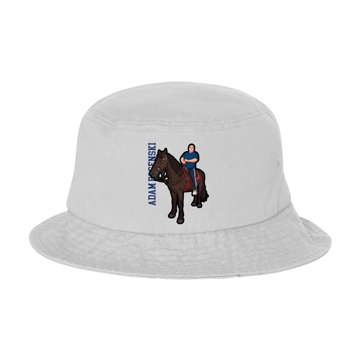 Bucket Cap — Name Vertical in White