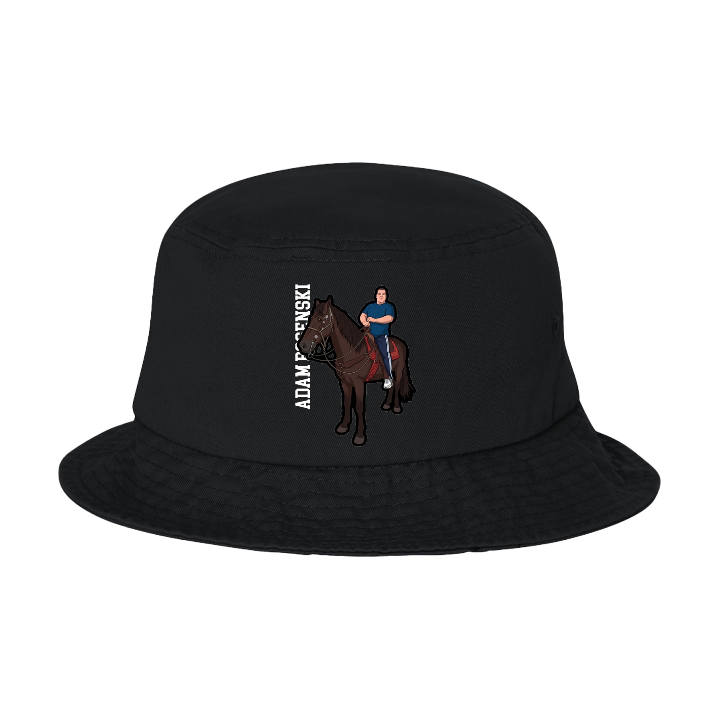 Bucket Cap — Name Vertical in Black