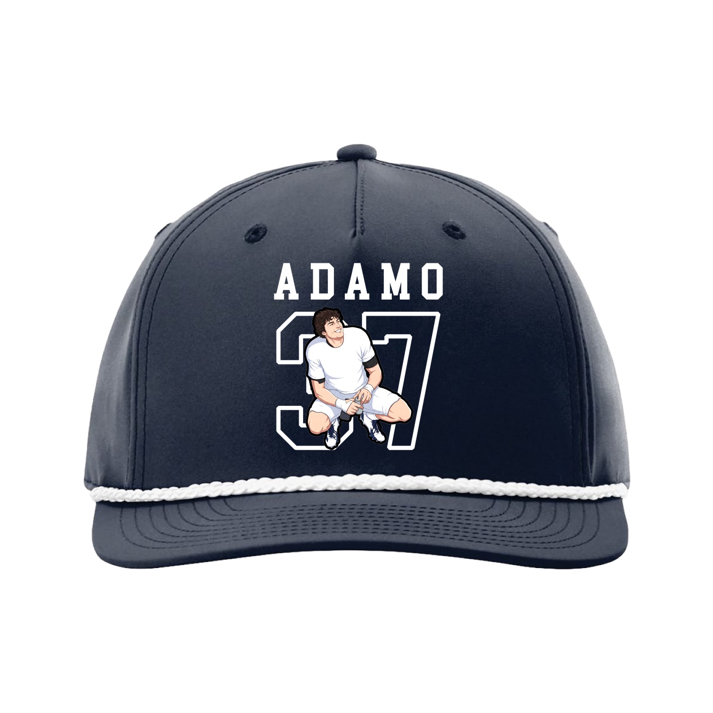 Five-Panel Classic Rope Cap — Shirsey in Navy
