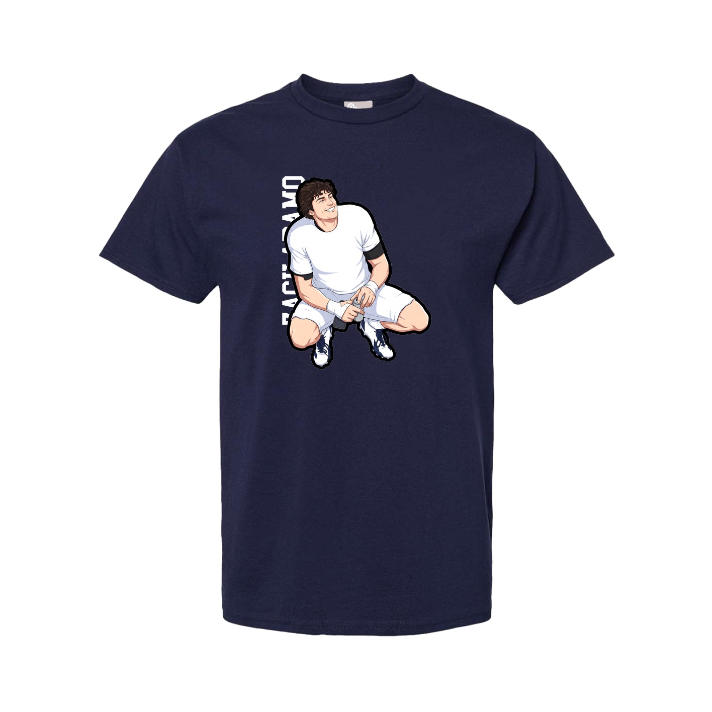 Youth Tee — Name Vertical in Navy
