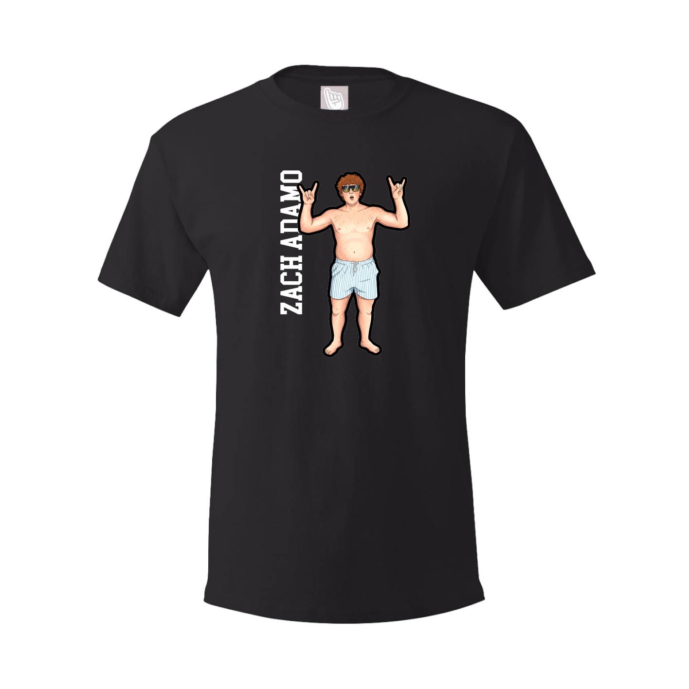 Youth Tee — Name Vertical in Black