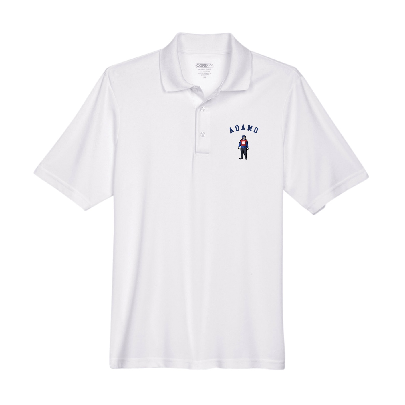 Performance Polo — Shirsey Arch in White