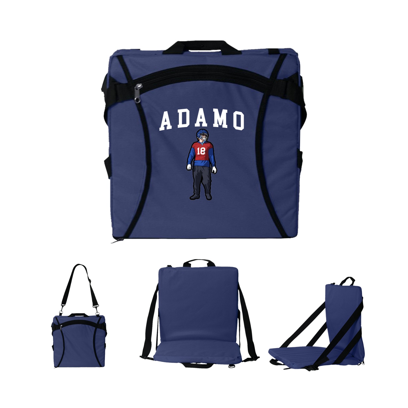 Folding Stadium Seat — Shirsey in Navy