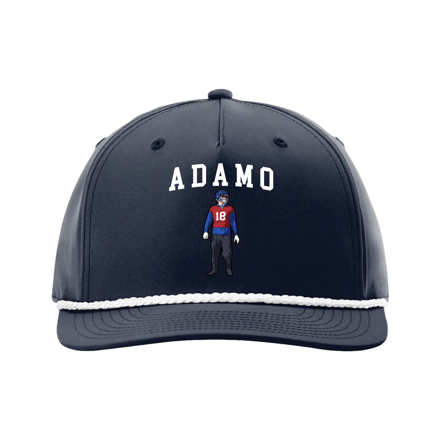 Five-Panel Classic Rope Cap — Shirsey in Navy