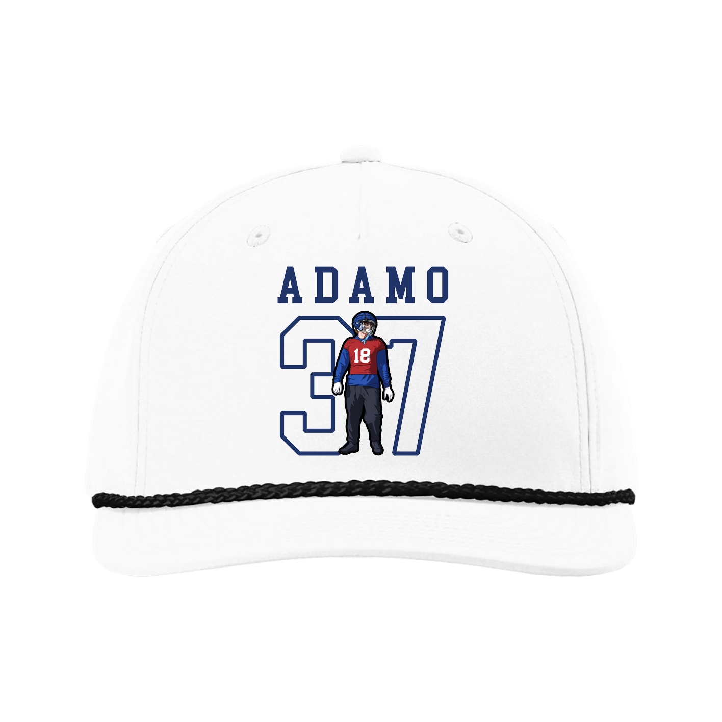 Five-Panel Classic Rope Cap — Shirsey in White