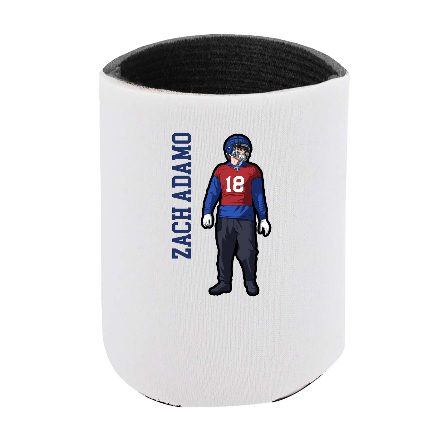 Can Holder — Name Vertical in White