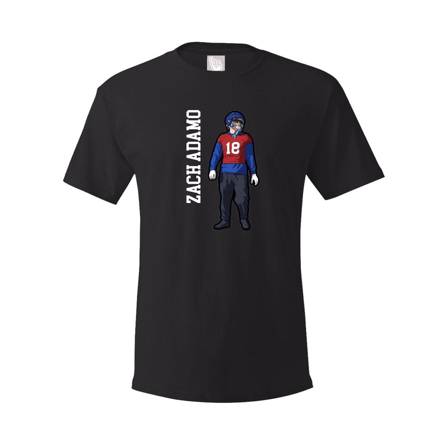 Tee — Name Vertical in Black
