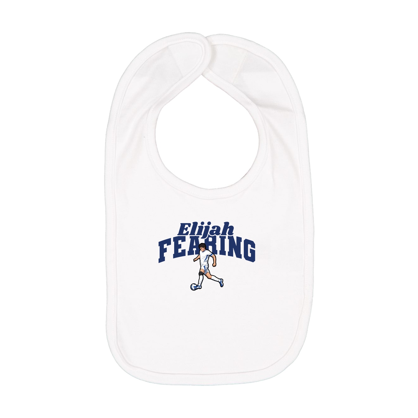 Infant Bib — Signature Arch in White
