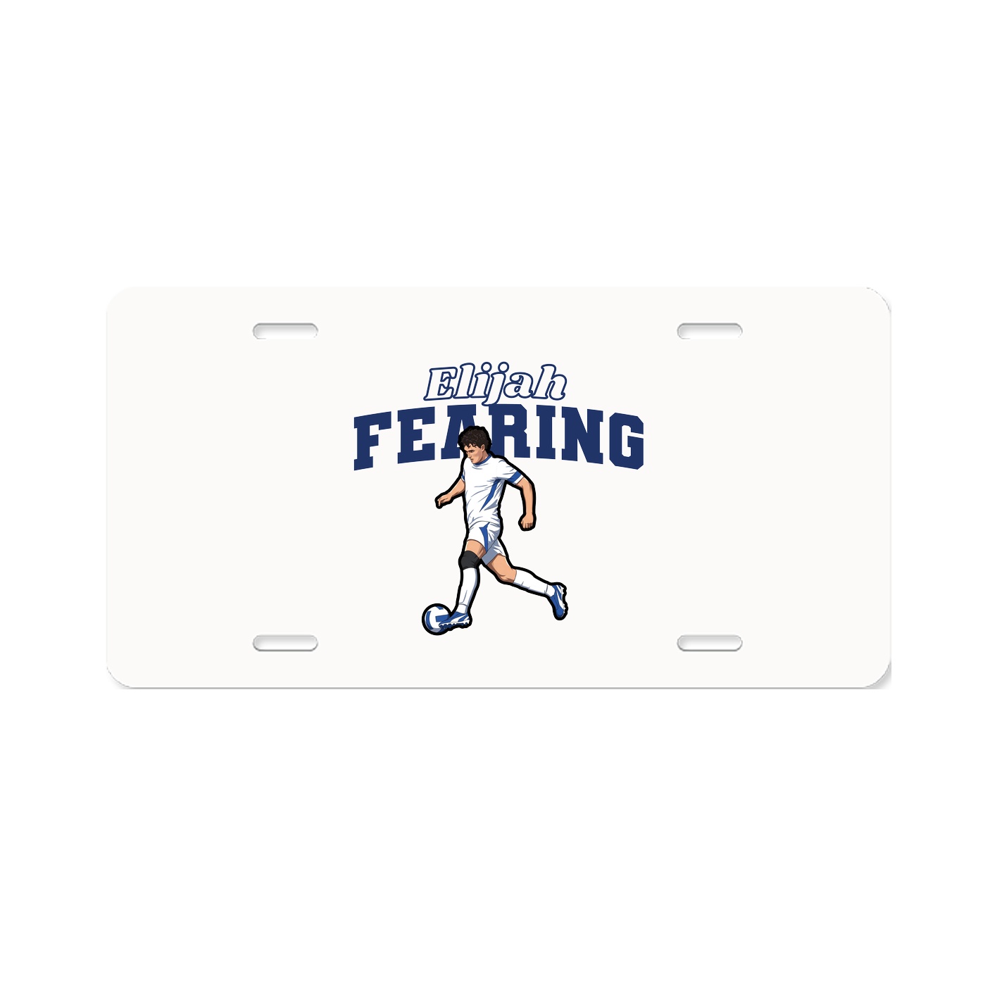 License Plate — Name Arch in Classic