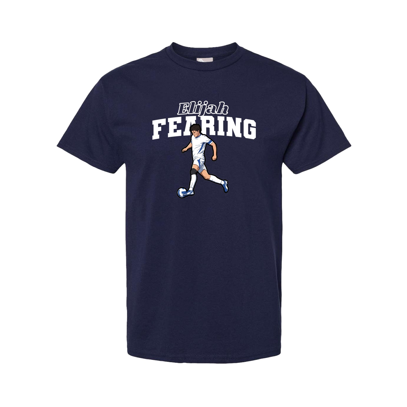 Youth Tee — Name Arch in Navy