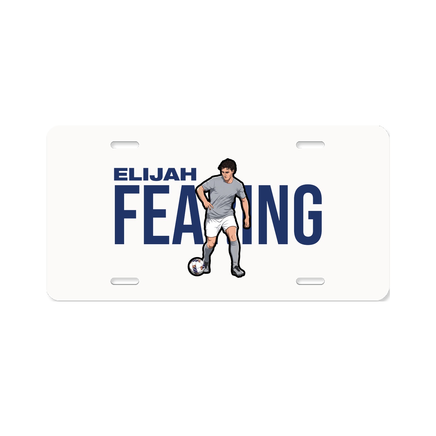 License Plate — Player Name in Classic