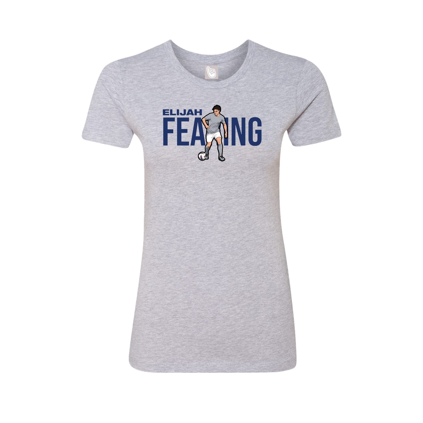 Womens Tee — Player Name in Grey