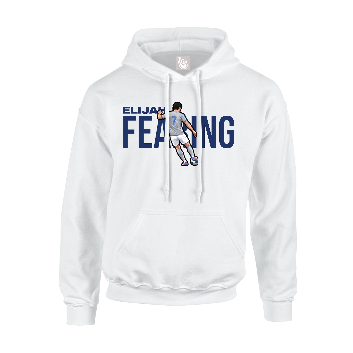 Youth Hoodie — Player Name in White