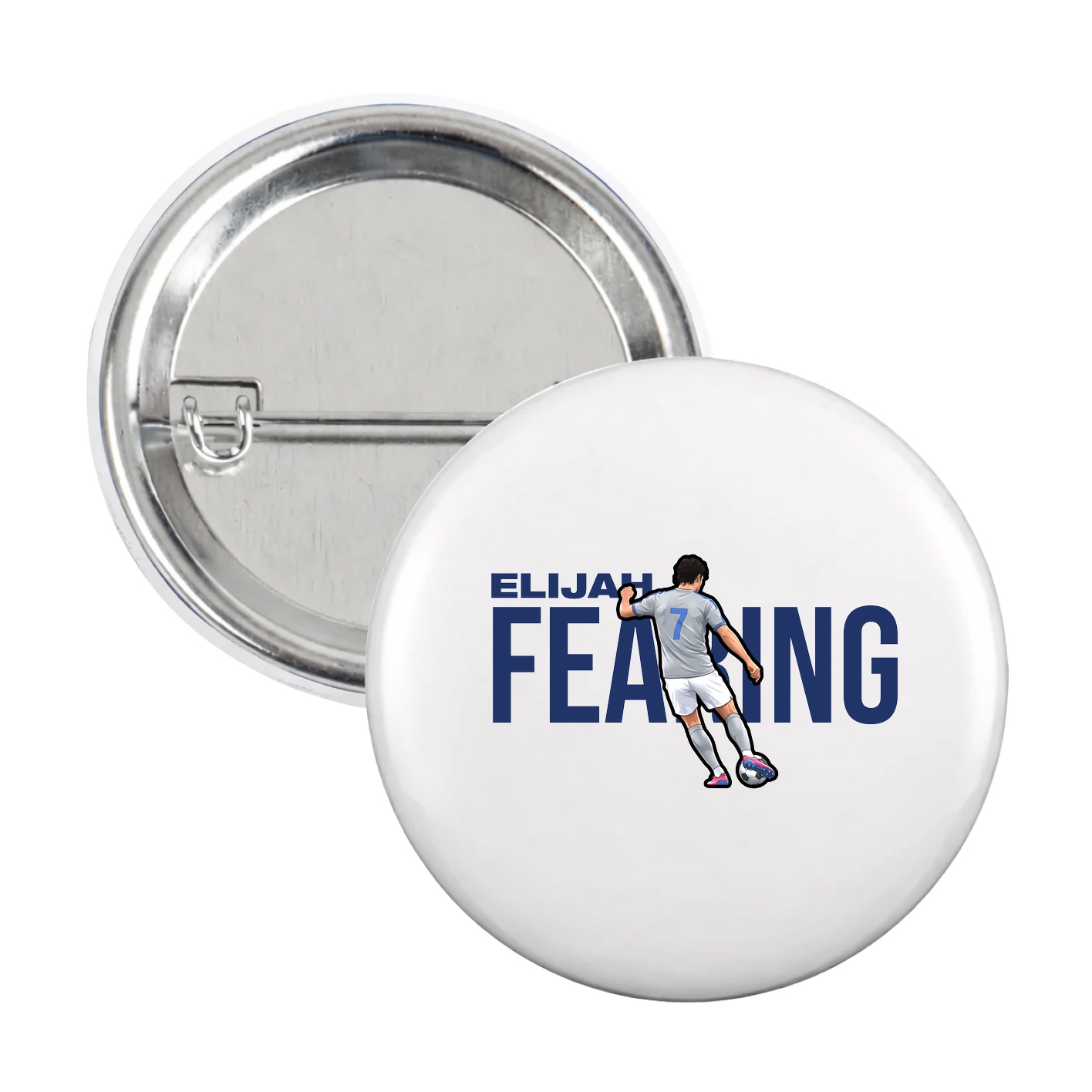 Game Day Button — Player Name in White