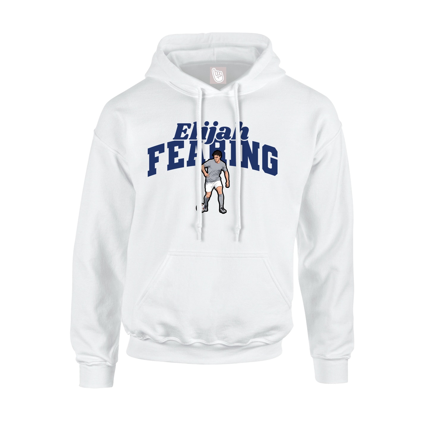 Hoodie — Signature Arch in White