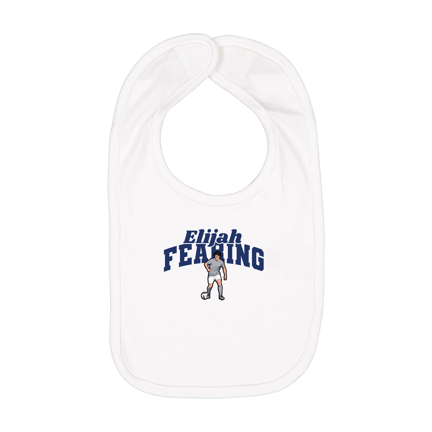 Infant Bib — Signature Arch in White