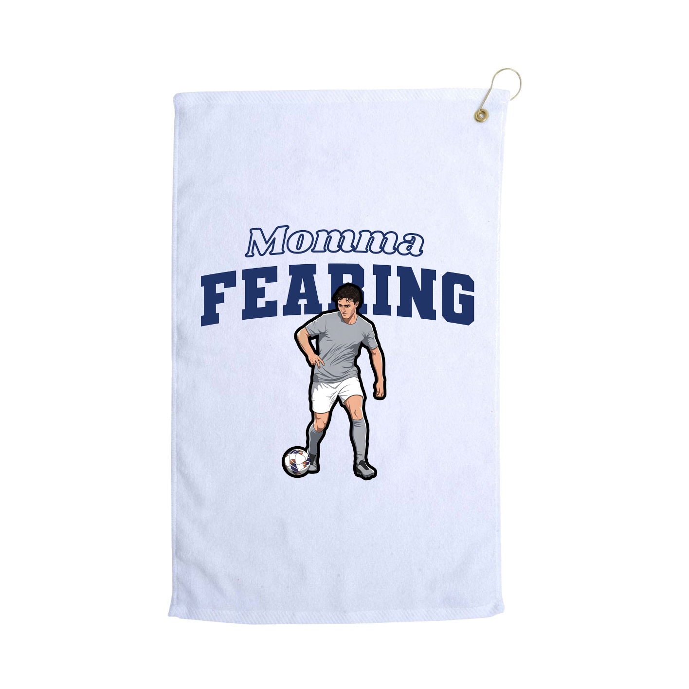 Golf Towel — Mothers Day Block in White