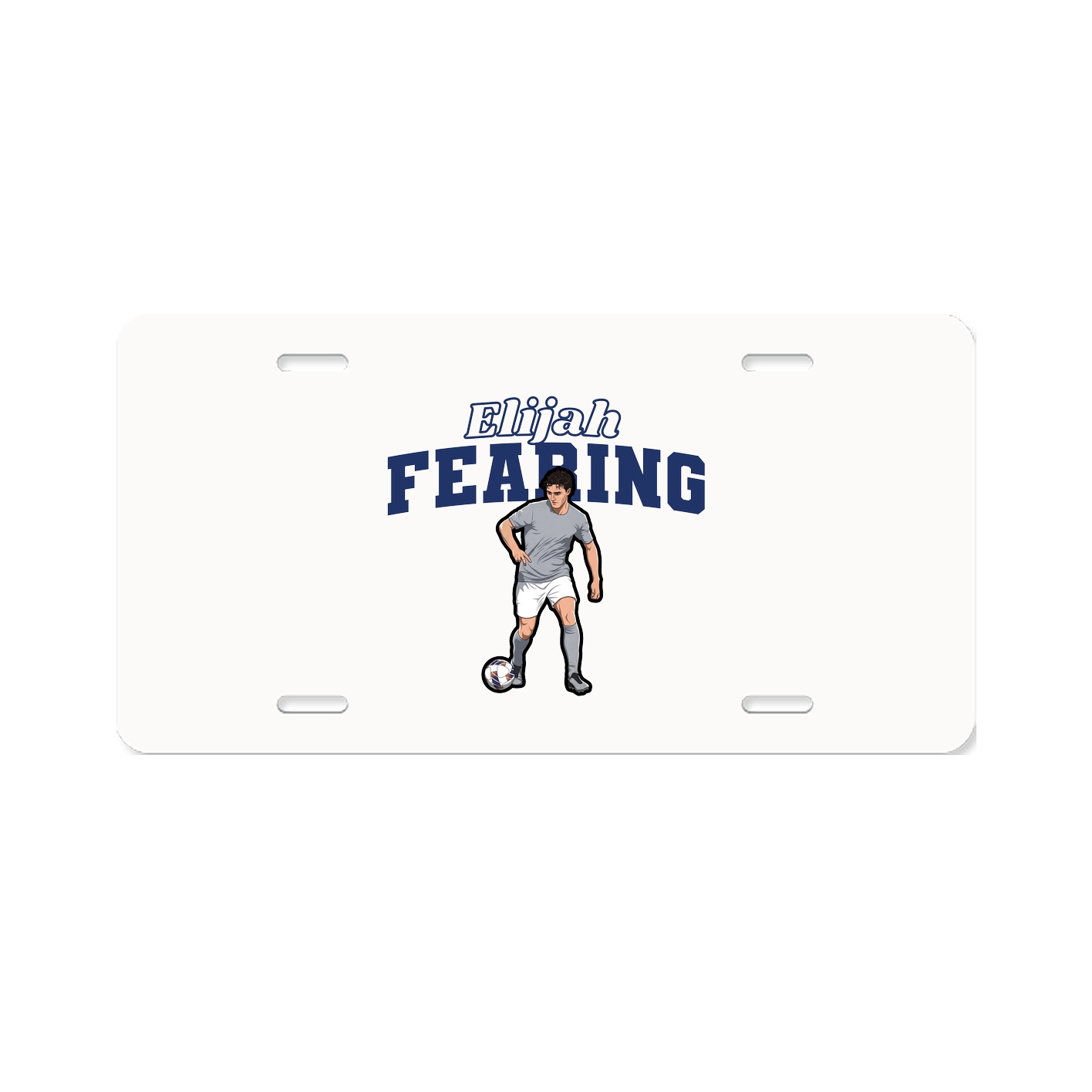License Plate — Name Arch in Classic