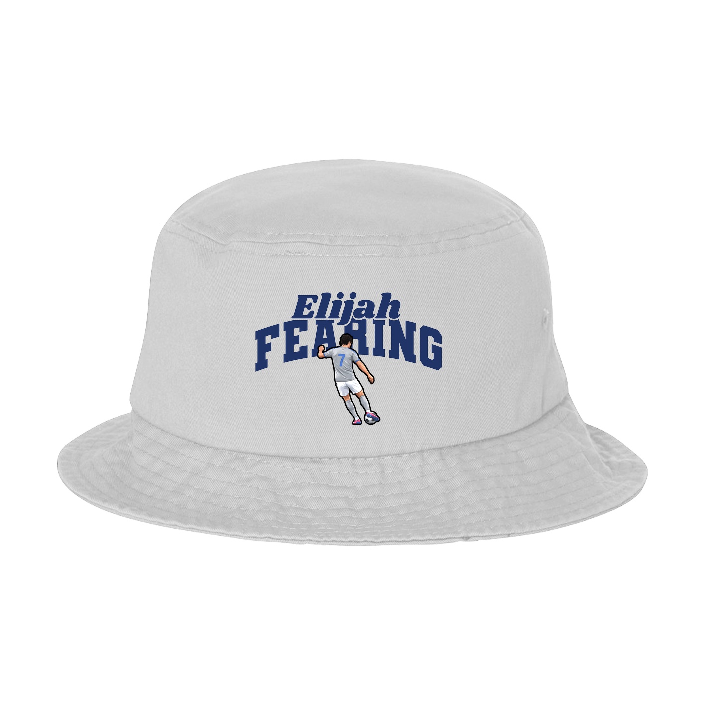 Bucket Cap — Signature Arch in White