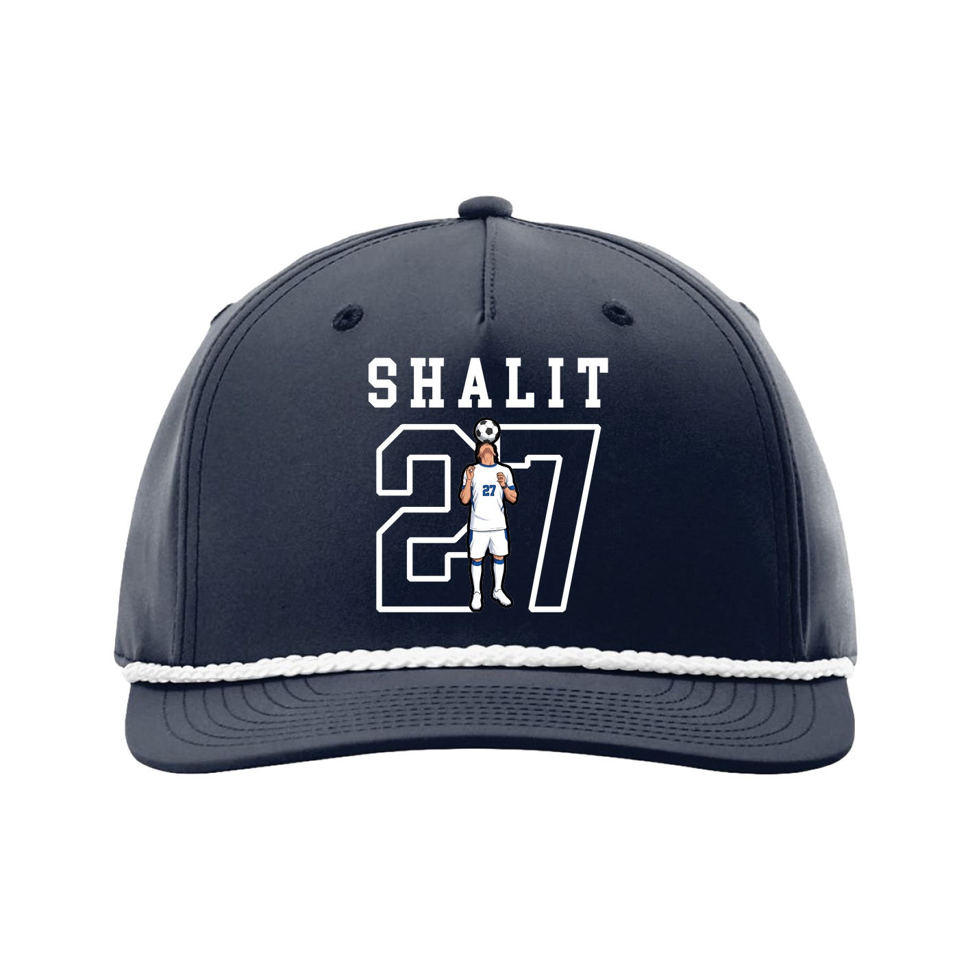 Five-Panel Classic Rope Cap — Shirsey in Navy