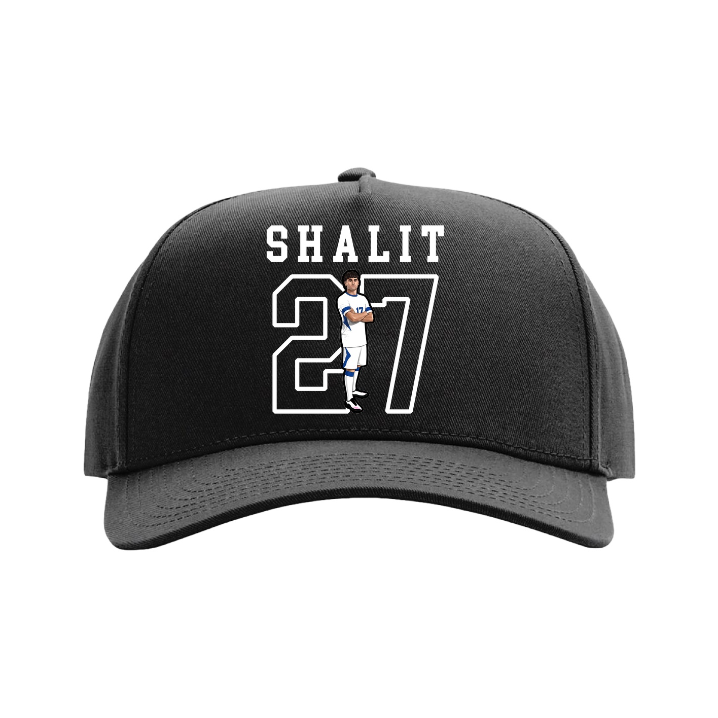 Full Fabric Five-Panel Champ Cap — Shirsey in Black
