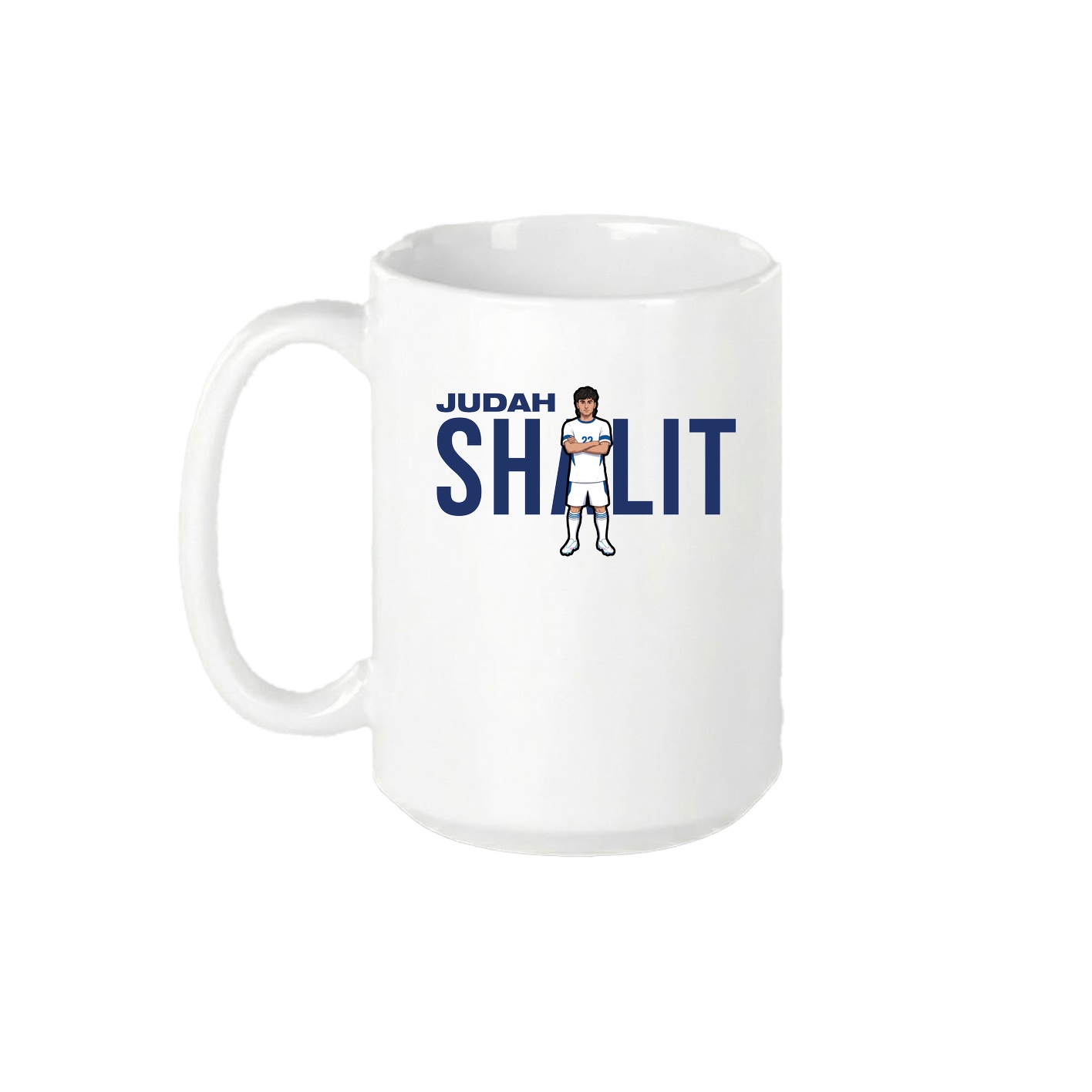 15oz Coffee Mug — Player Name in White