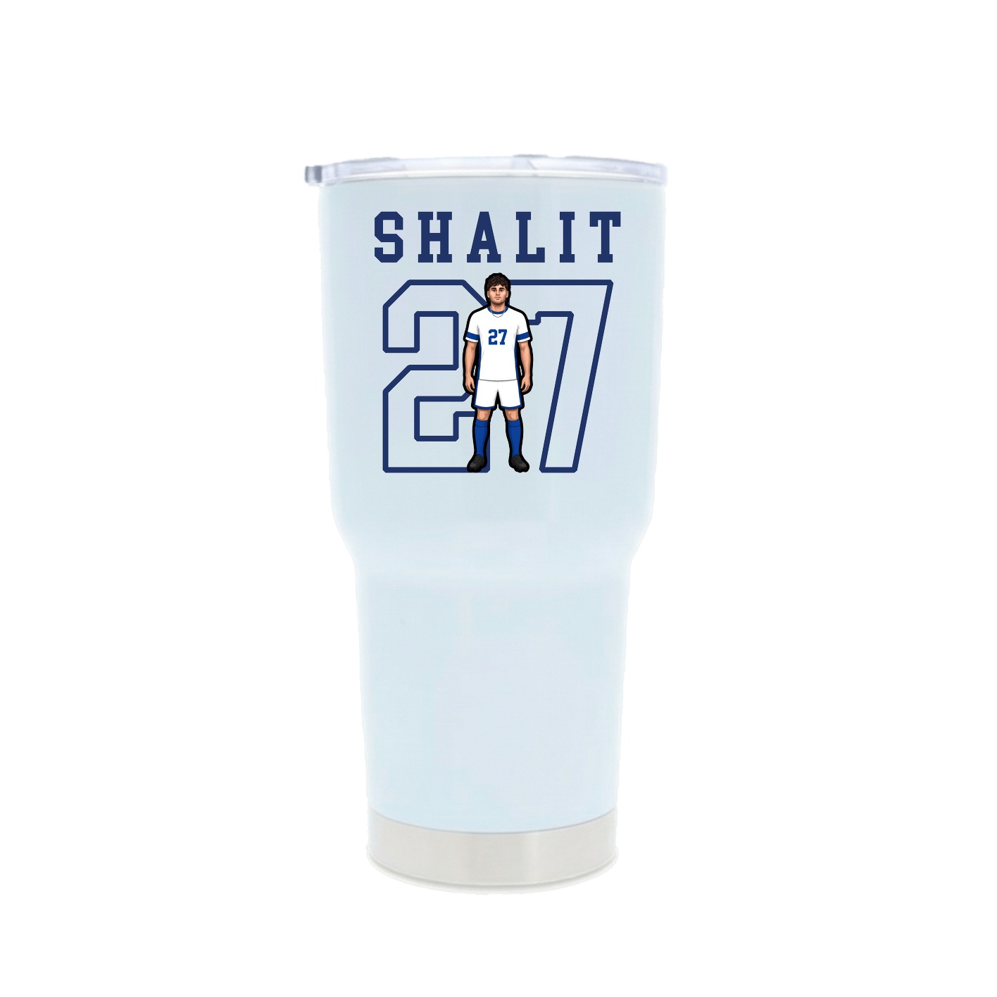 30oz Stainless Steel Tumbler — Shirsey in White
