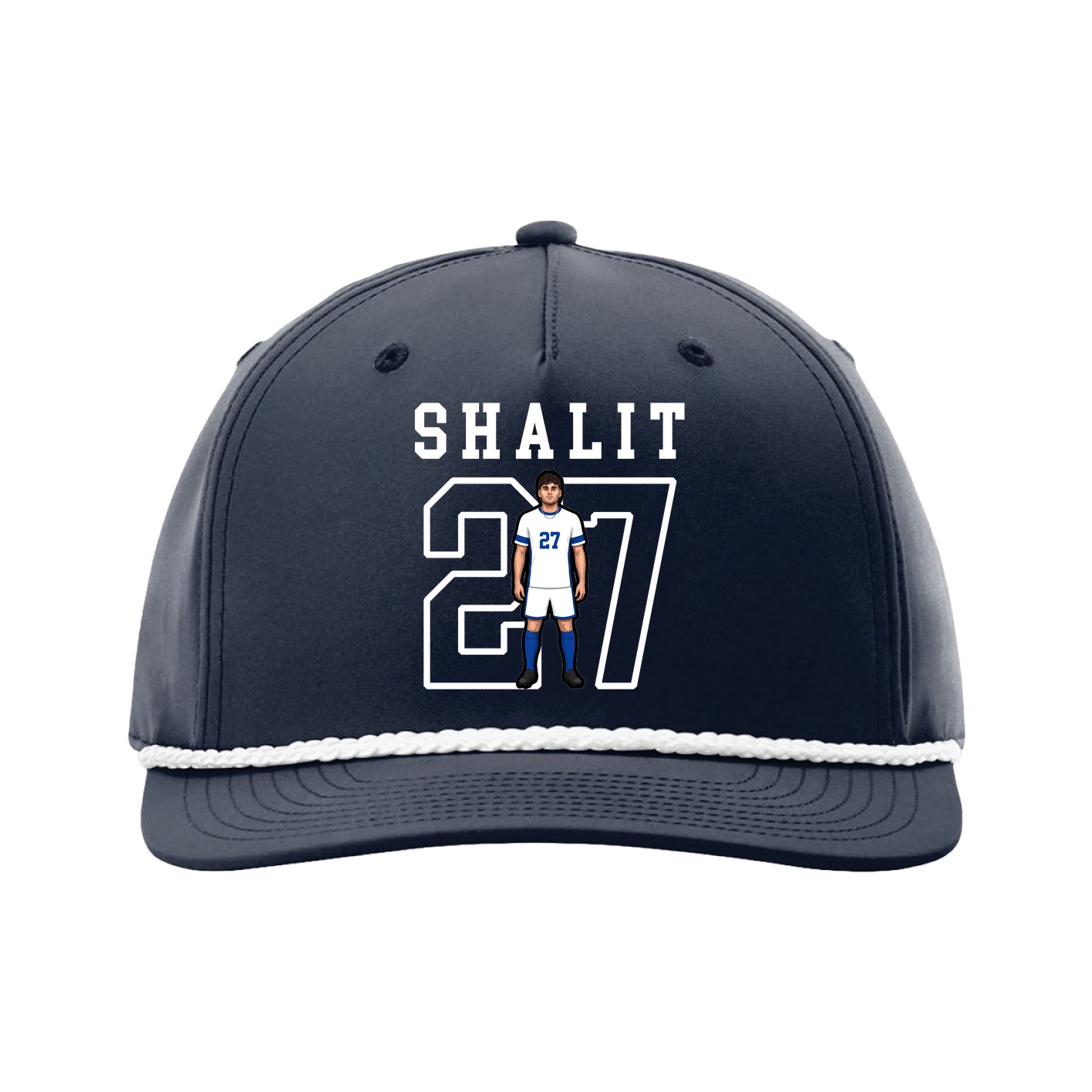 Five-Panel Classic Rope Cap — Shirsey in Navy