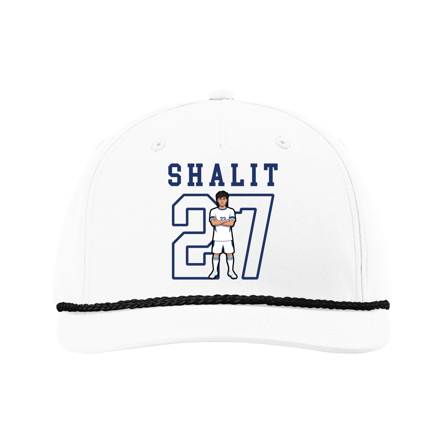 Five-Panel Classic Rope Cap — Shirsey in White
